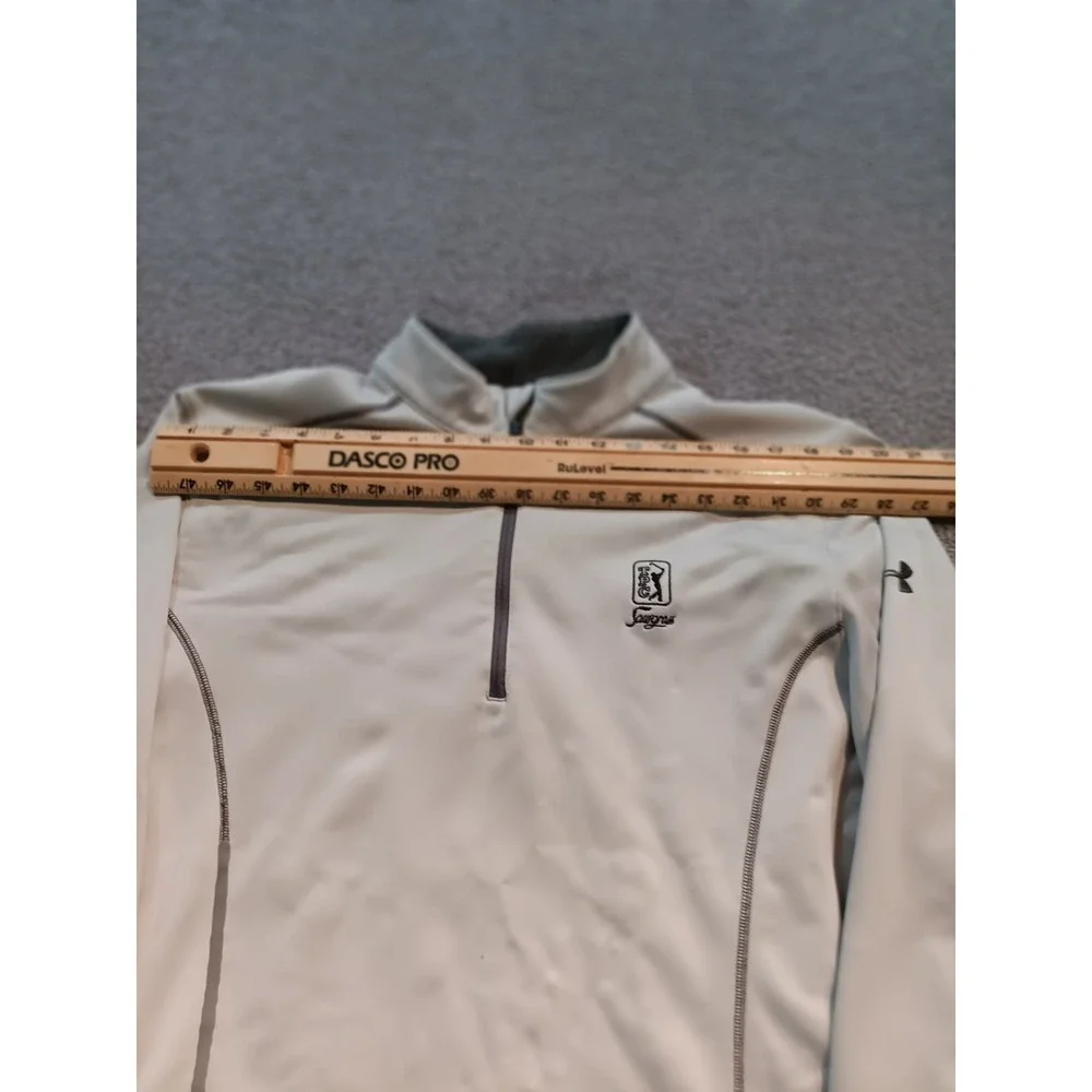 Under Armour TPC Sawgrass Quarter-Zip Pullover Men's Large LG Gray Fleece Golf L